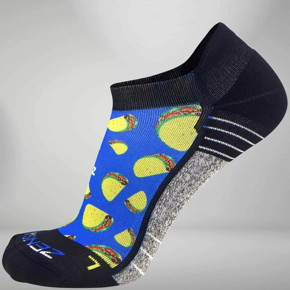 Zensah Tacos Socks (No-Show) S / Blue