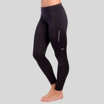 BONIXOOM Fleece Lined Leggings Women High Waist Elastic Bottom Tights  Skinny Cold Resistant Ankle Black M (US:6) 