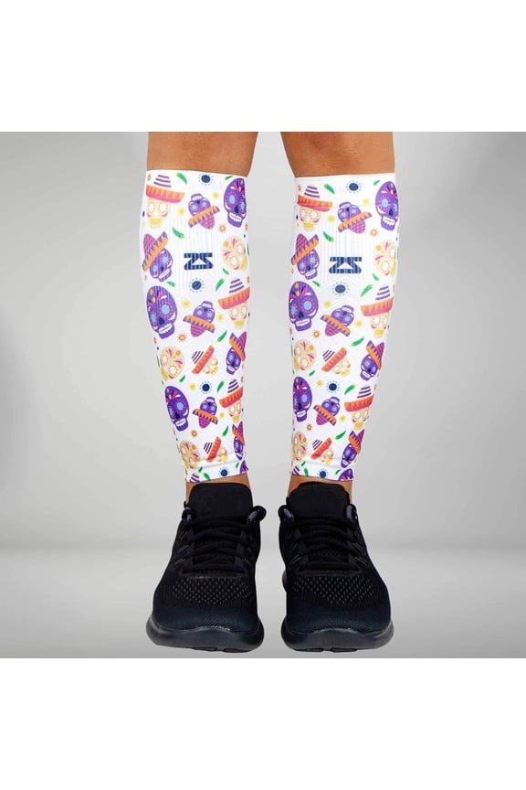 York Doodle Socks (Mini Crew) M / White