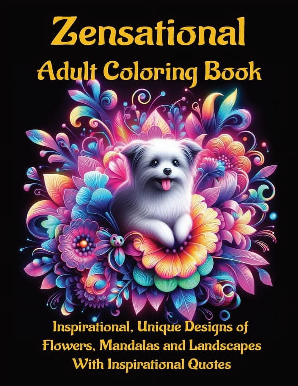 Zensational Adult Coloring Books; Inspirational Edition: Satisfying Patterns for Stress Relief; Enjoy Mindful and Calming Intricate Patterns (Paperback)