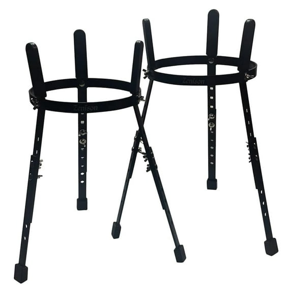 Zension Double Conga Stand for 10 & 11" Congas Tumba Quinto Heavy Duty Adjustable Height