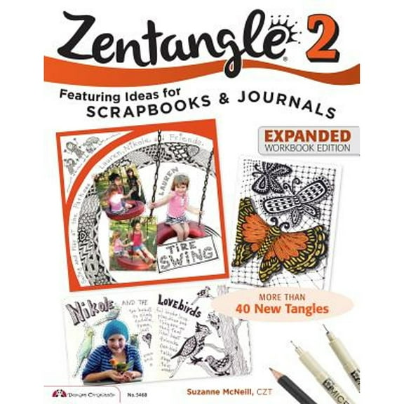 Pre-Owned Zentangle 2, Expanded Workbook Edition : Scrapbooks, Sketchbooks, Journals, AJCs, Cards, Words, Borders (Paperback) 9781574219104