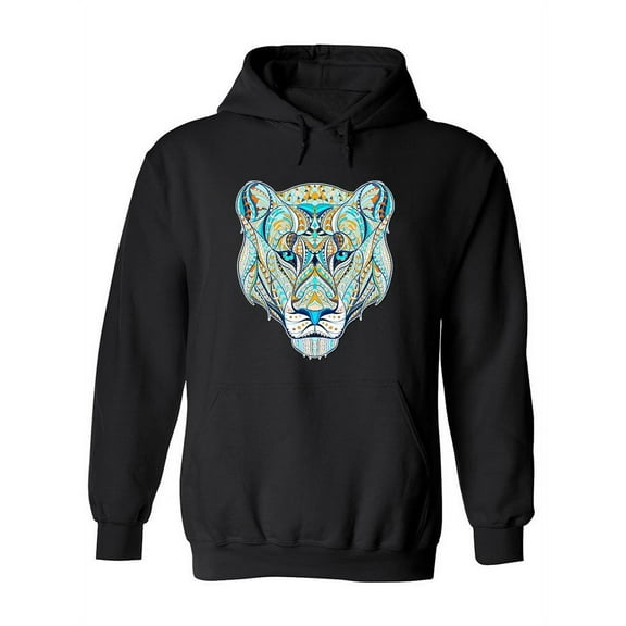 Zentangle Animal Head Hoodie Women -Image by Shutterstock, Female XX-Large