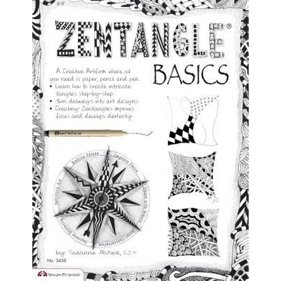 Pre-Owned Zentangle Basics: A Creative Art form Where All You Need Is Paper Pencil & Pen (Design Originals) 25 Basic Tangles Step-by-Step; Turn Drawings into A... (Paperback) 157421327X 9781574213270
