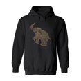thumbnail image 1 of Zentangle Elephant Design Hoodie Women -Image by Shutterstock, Female x-Large, 1 of 4