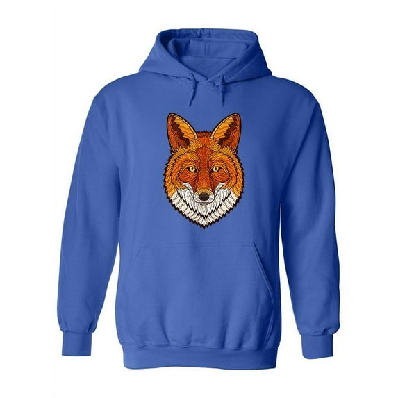 Zentangle Fox Head Hoodie Women -Image by Shutterstock, Female Medium