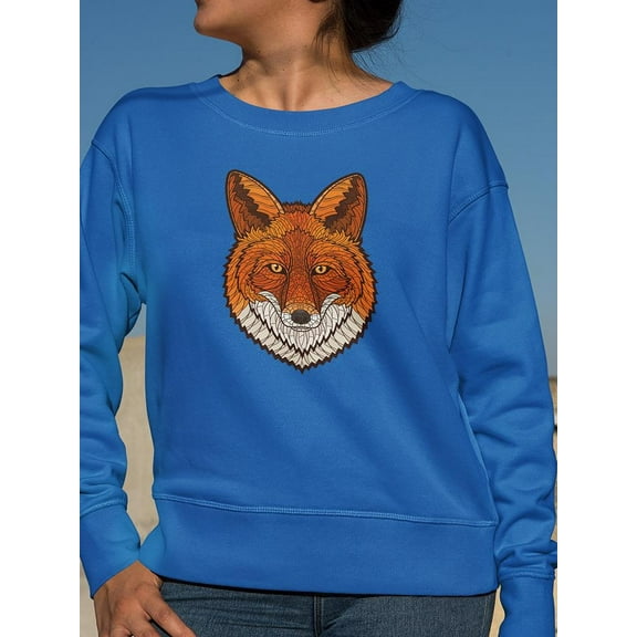 Zentangle Fox Sweatshirt Women's -Image by Shutterstock