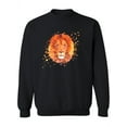 thumbnail image 1 of Zentangle Lion Design Sweatshirt Women -Image by Shutterstock, Female x-Large, 1 of 4