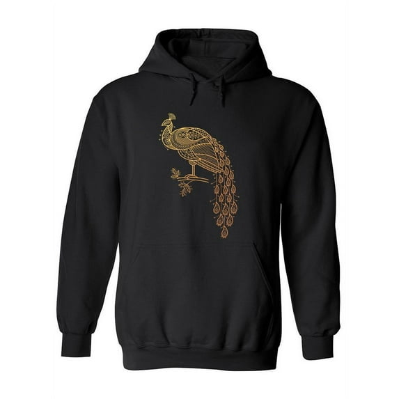 Zentangle Peacock Hoodie Women -Image by Shutterstock, Female XX-Large