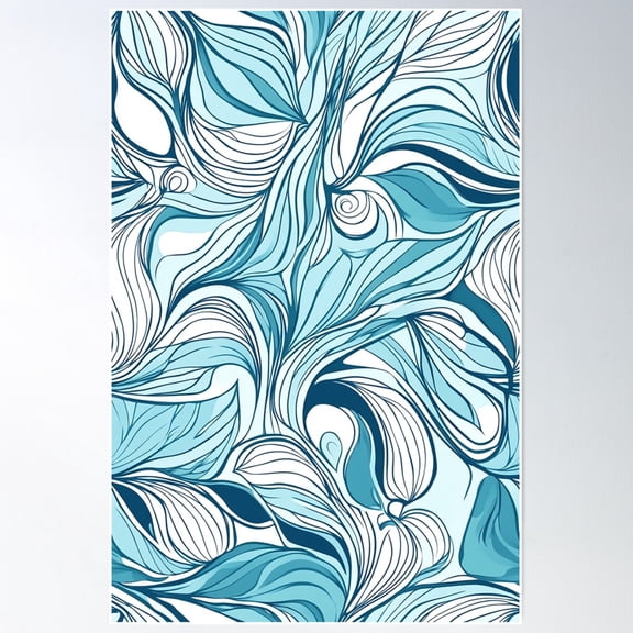 Zentangle Spring: Floral Patterns With Early Bloomers (32/100) Poster Wall Art, Modern Wall Decor For Living Room Bedroom, 12x18 UNFRAMED