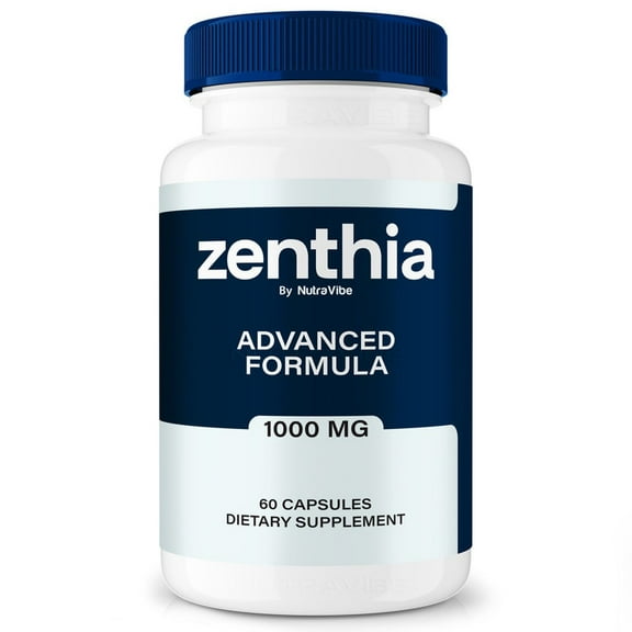 Zenthia Natural Daily Pill Formula Designed to align with Fitness Goals, Support active Lifestyle & Body Balance | Just 2 Easy-to-Swallow Pills Daily (60 Capsules)