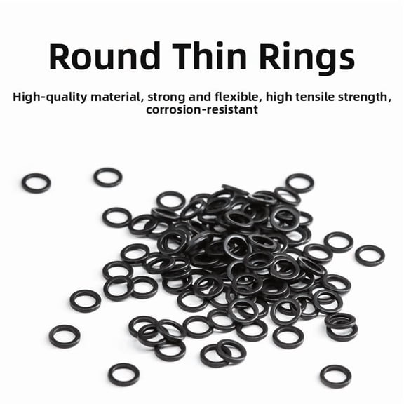 Zenthis Fly Fishing Tippet Rings in Stainless Steel with Compact Profile for Minimal Flash and Natural Fly Presentation 100-Pack 2.5mm
