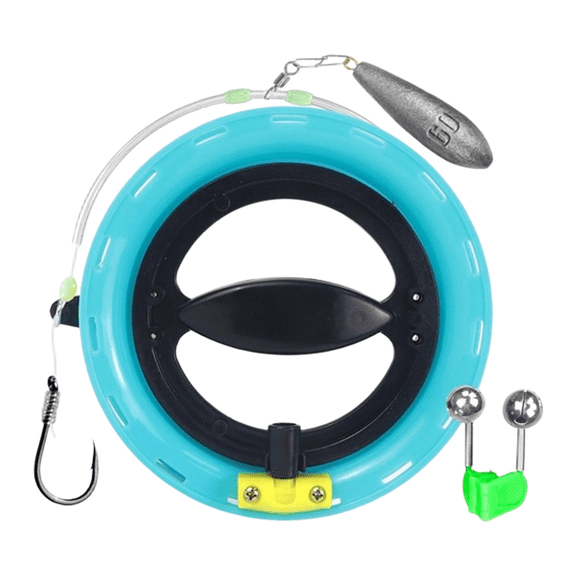 Zenthis Handline Fishing Reel Kit for Grouper Pre-Rigged Line for Boat Shore Complete Handline Fishing Kit Fishing Tackle 16cm 18cm 45m