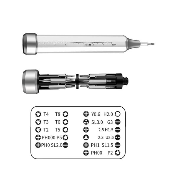 Zenthis Manual Screwdriver Bits aluminum alloy plastic handle repair ...