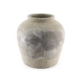 thumbnail image 1 of Zentique 12” Distressed Gray Wash Terracotta Vase, Set of 2, 1 of 2