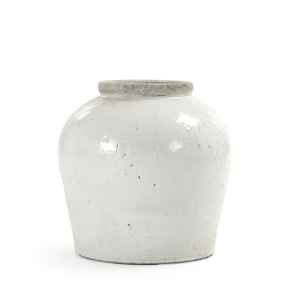Zentique 15.5" Roman Partially Glazed Ceramic Vase