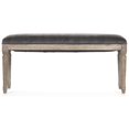 thumbnail image 1 of Zentique 40" Gray and Brown Lille Bench with Floral Design, 1 of 3