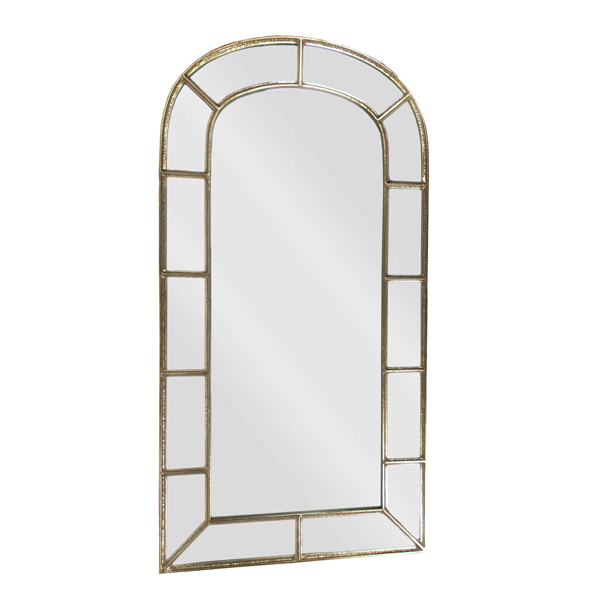 Zentique EZT150750 48.25 x 93.75 x 1.75 in. Paule Mirror, Distressed Silver