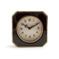 thumbnail image 1 of Zentique 5" Black and Gold Traditional Solid Desk Clock, 1 of 3