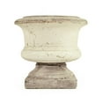 thumbnail image 1 of Zentique 6160L A25A Distressed Terracotta Urn Planter, Off-White - Large, 1 of 3