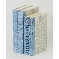 thumbnail image 1 of Zentique ASP-BLU Antiqued Scripted Parchment, Blue - 6 x 9 x 2 in., 1 of 1