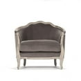 thumbnail image 1 of Zentique CFH007-1 E272 V011 Maison Love Chair, Brown Velvet - 40 x 35.5 x 28 in., 1 of 5