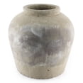 thumbnail image 1 of Zentique Emilia Jar 16.15 kg Distressed Grey Wash Terracotta Vase, Ceramic Vases, 1 of 2