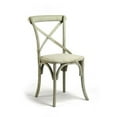 thumbnail image 1 of Zentique FC035 309 Parisienne Cafe Chair- Distressed White Rattan - 19.5 x 35 x 20 in., 1 of 1