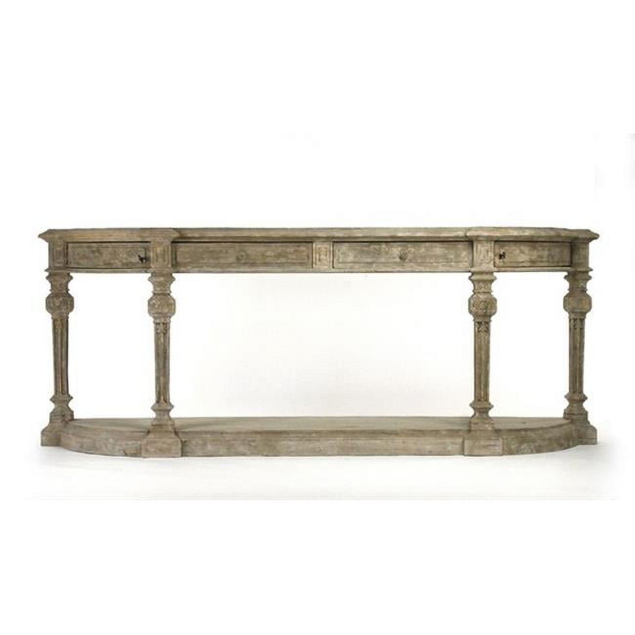 Marlon 79'' Distressed Oak Sideboard Chest