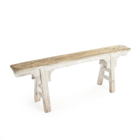 Zentique LI-SH17-002-B 41.57 x 20.5 x 6 in. Story Bench, Distressed Black