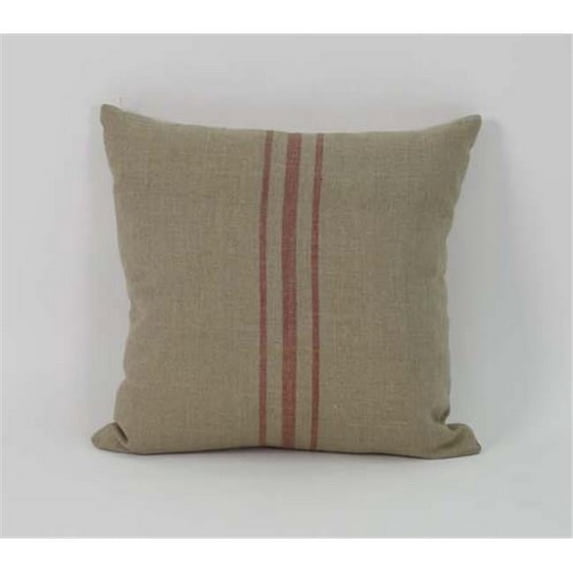 Zentique P11 4 Pillow Red Stripe in the Middle, 20 x 20 in. in.
