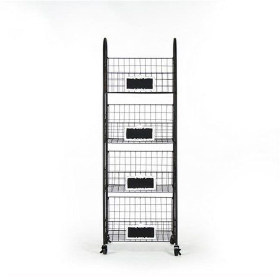 Zentique PC052 Rafael Basket Rack, 19.75 x 57.75 x 16 in.