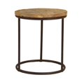 thumbnail image 1 of Zentique RURST-1S Rustique Round End Table, 22 x 24.5 x 22 in., 1 of 1