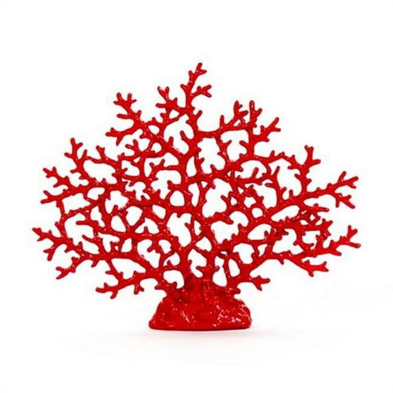 Zentique SHI008 Red Coral Decoration- 17 x 14 x 3 in.