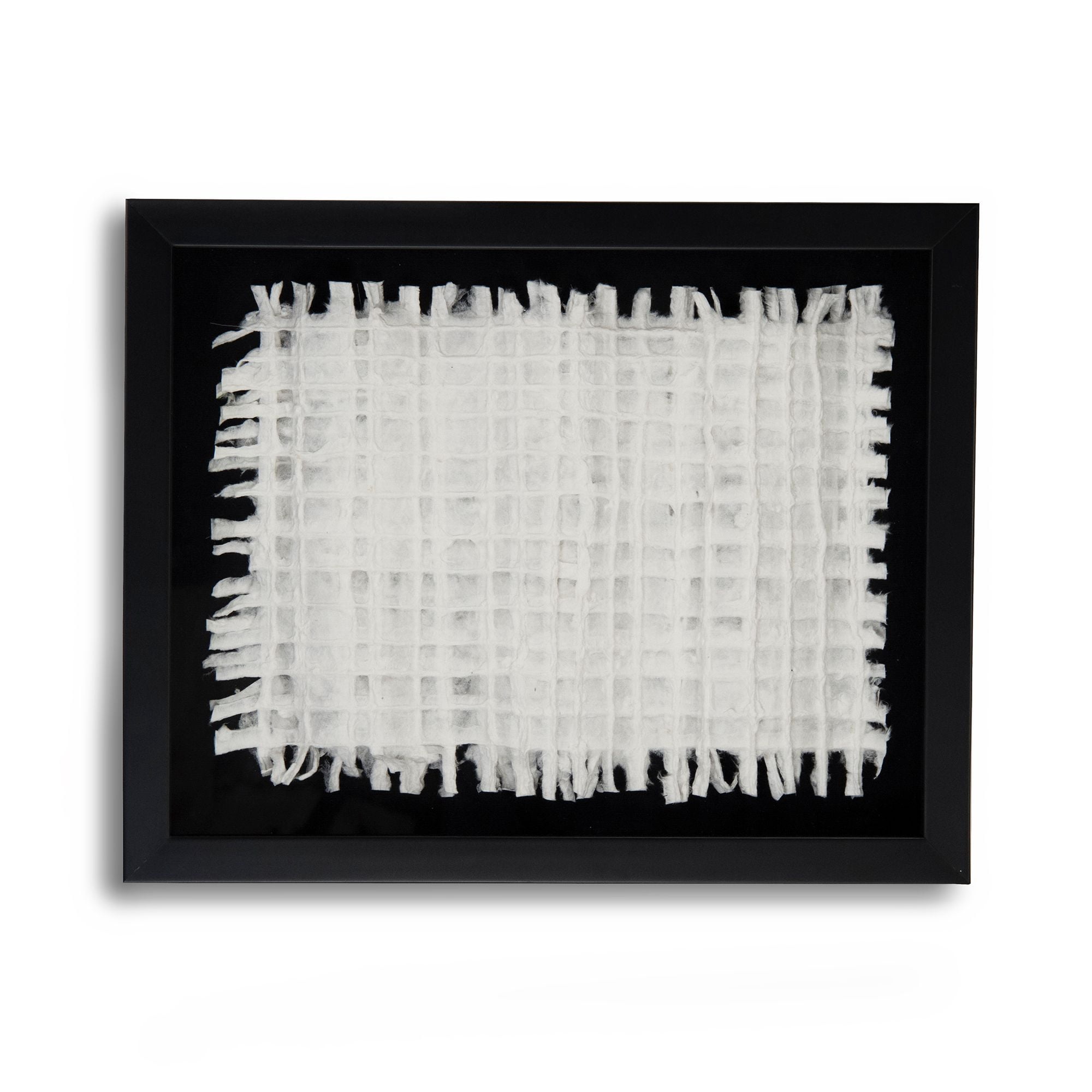 Zentique White and Black Abstract Rectangle Wall Art 15.75" x 19.5