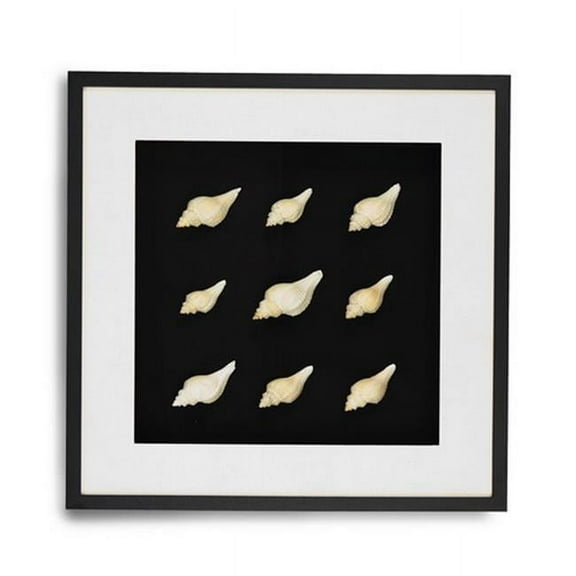Zentique ZEN23378B Abstract Shell Art, 25.5 x 25.5 x 2.625 in.