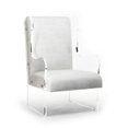 thumbnail image 1 of Zentique ZF010 Acrylic Wingback Chair, 22.5 x 40 x 28 in., 1 of 1