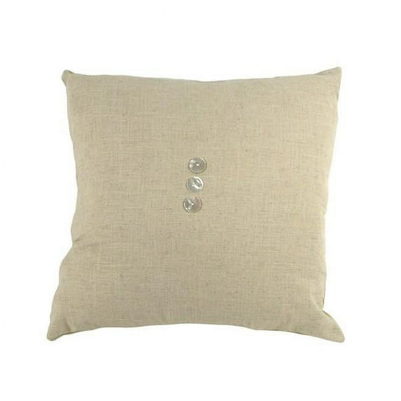 Zentique ZP004 Throw Pillow, Nautral Linen - 24 x 24 in.