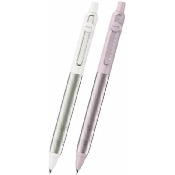  Zento Flow Retractable Gel Pens  Ultra Fine (0.38mm) & Fine (0.5mm) Tips  Black Ink  2 Colored Pens | Gel Ink Pens | Smooth Writing Pens | Japanese Stationery | Office supplies | Gift$$Office