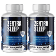 Zentra Sleep- Sleep & Brain Support- 2 Bottles- 120 Capsules