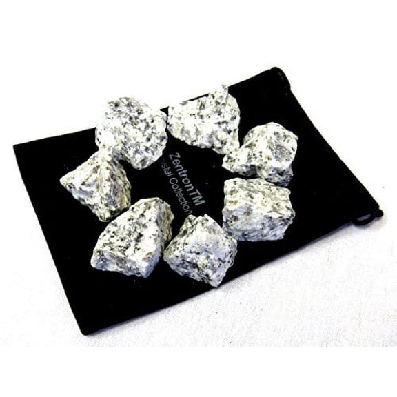 Zentron Crystal Collection: 1 Pound Natural Rough Dalmation Jasper Stones