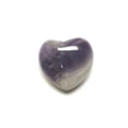 thumbnail image 1 of Zentron Crystal Collection: Amethyst 30MM Polished Worry Stone Puff Heart and Velvet Pouch, 1 of 3