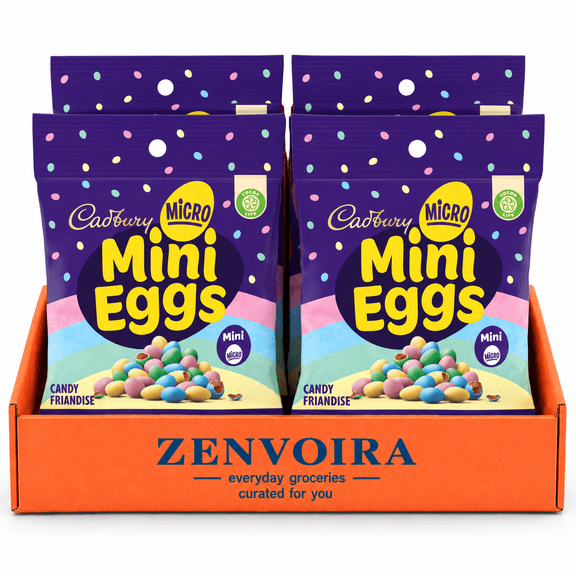 Zenvoira Chocolate Candy Cadbury Micro Mini Eggs, 90g, pack of 4