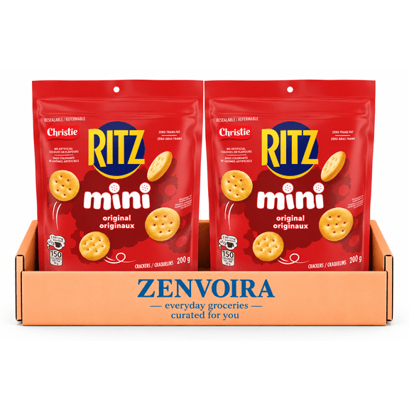 Zenvoira Crackers Ritz Mini Original , 200 g, Pack of 2