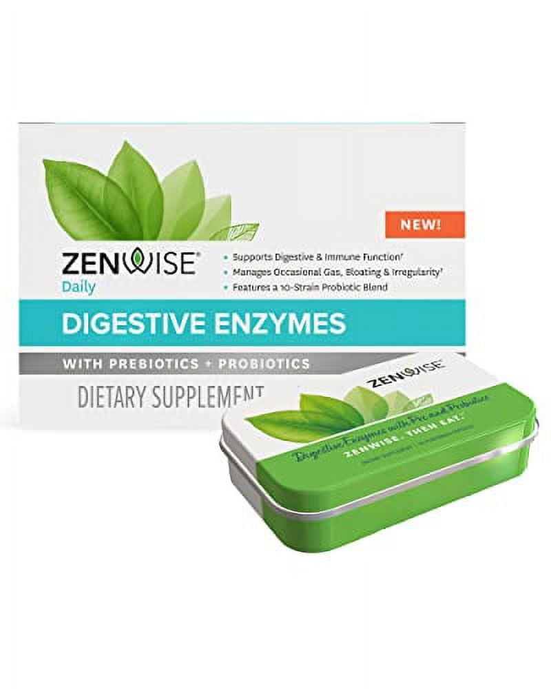 Zenwise Digestive Enzymes, Plus Prebiotics & Probiotics Supplement