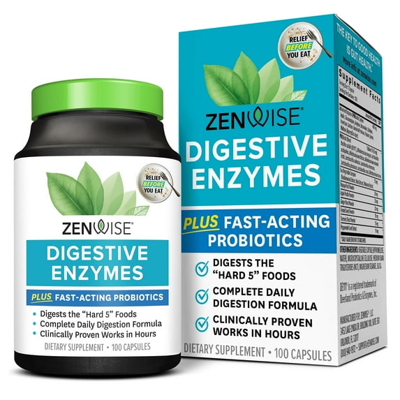 Zenwise Health, Digestive Enzymes, 100 Vegetarian Capsules