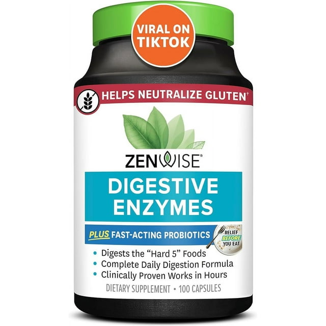 Zenwise PlantBased Gut Alive MultiPill Probiotic Digestive Enzymes