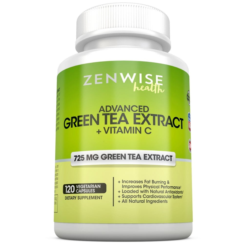 Zenwise Health Advanced Green Tea ExtraCt with Vitamin C, 120 Ct