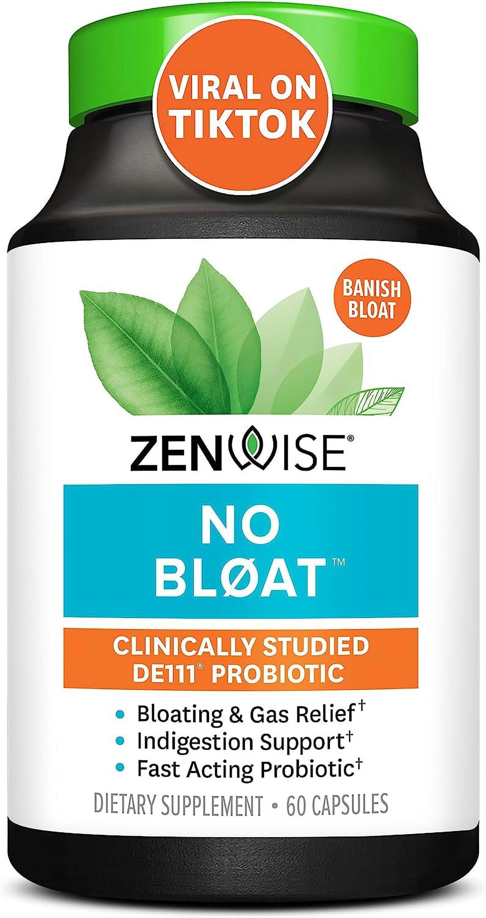 Zenwise NO BL AT Probiotics, Digestive Enzymes for Bloating and Gas