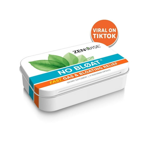 Zenwise No Bloat, Probiotics Digestive Enzymes Herbal Supplement Travel Size 14ct, Gas & Bloat Relief